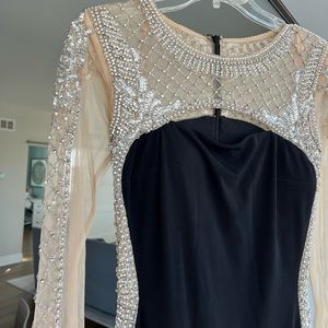 Beautiful beaded black jovani prom dress